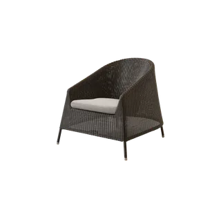 Kingston lounge chair, Cushion by Cane-line in Light brown, Rise w/QuickDry & Airflow – product photo 2 of 2