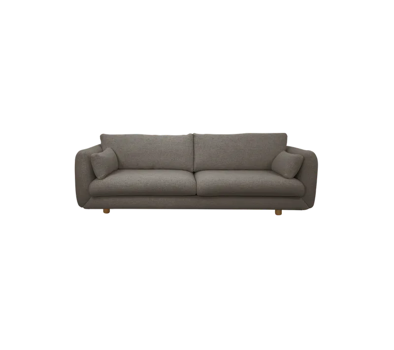 Bloom 3-seater sofa w/teak legs by Cane-line in Light brown, Essence – product photo