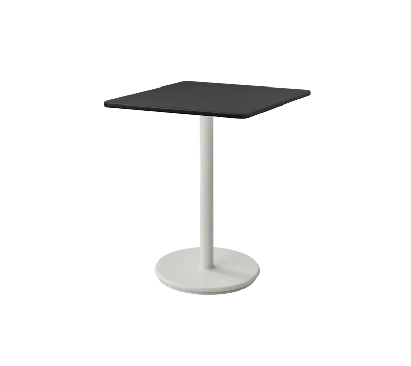 Go café table 75x75 cm de Cane-line en Sand, Aluminium, Lava grey, aluminium – photo du produit