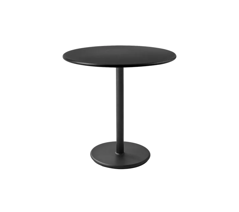 Go café table dia. 80 cm by Cane-line in Lava grey, aluminium, Lava grey, aluminium – product photo