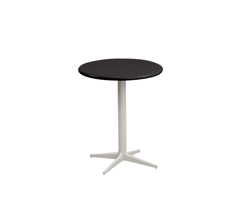 Drop café table dia. 45 cm de Cane-line en Sand, Aluminium, Lava grey, semi glossy aluminium – photo du produit 2 sur 2