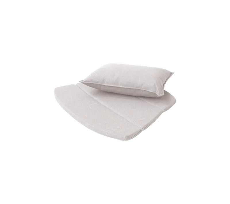 Breeze lounge chair, Cushion set von Cane-line in Sand, Natté – Produktfoto