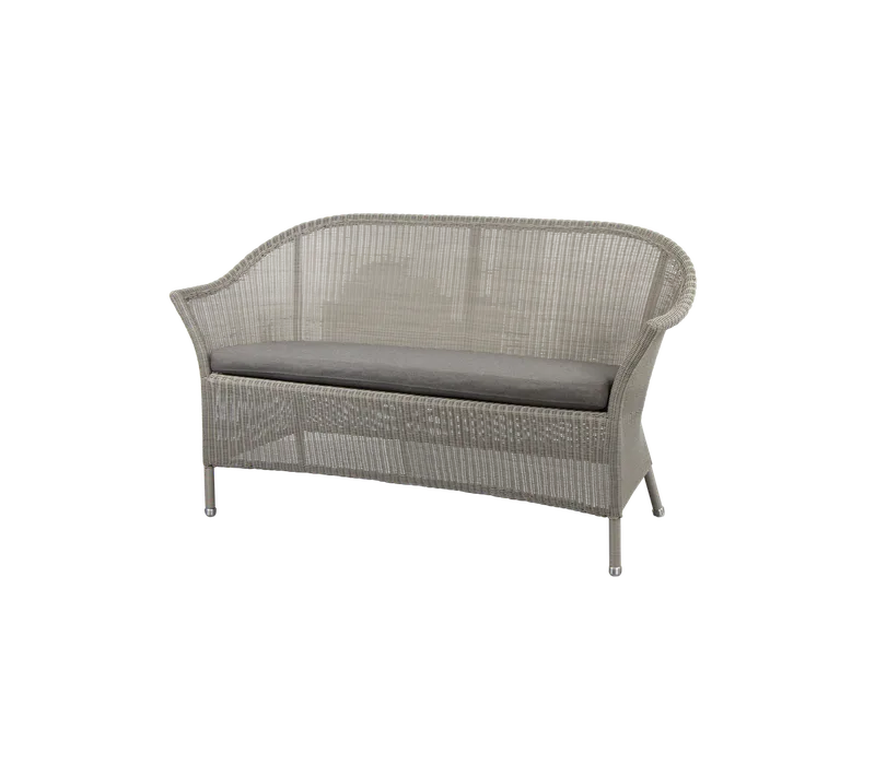 Lansing 2-seater sofa by Cane-line in Taupe, small round Weave, Taupe, Natté, None – product photo