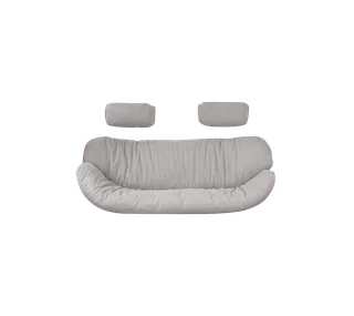 Hive 2-seater sofa, Cushion set by Cane-line in Sand, AirTouch w/QuickDry & Airflow – product photo 3 of 3