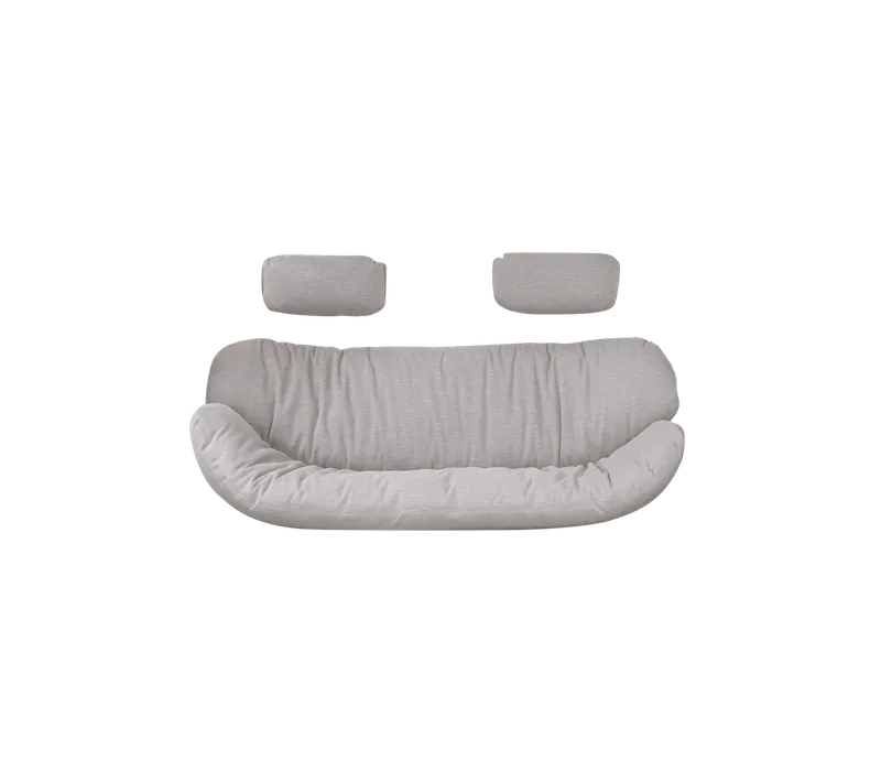 Hive 2-seater sofa, Cushion set by Cane-line in Sand, AirTouch w/QuickDry & Airflow – product photo 3 of 3