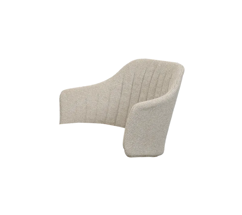Choice chair back cushion, outdoor von Cane-line in Desert sand, Rise w/QuickDry & Airflow – Produktfoto