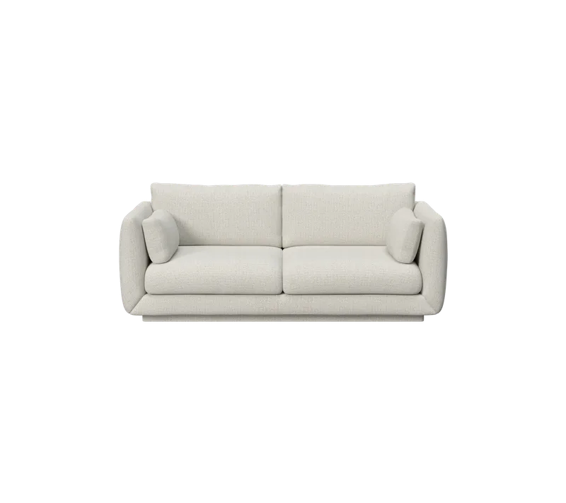 Bloom 2-seater sofa w/plinth by Cane-line in Sand, Lola – product photo
