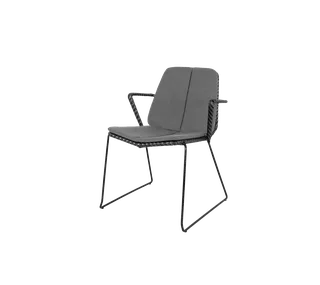 Vision chair, Cushion set by Cane-line in Dark grey, Wove – product photo 1 of 2