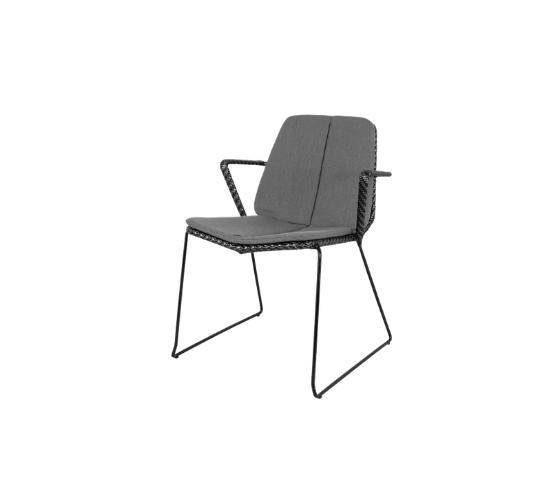 Vision chair, Cushion set by Cane-line in Dark grey, Wove – product photo 1 of 2