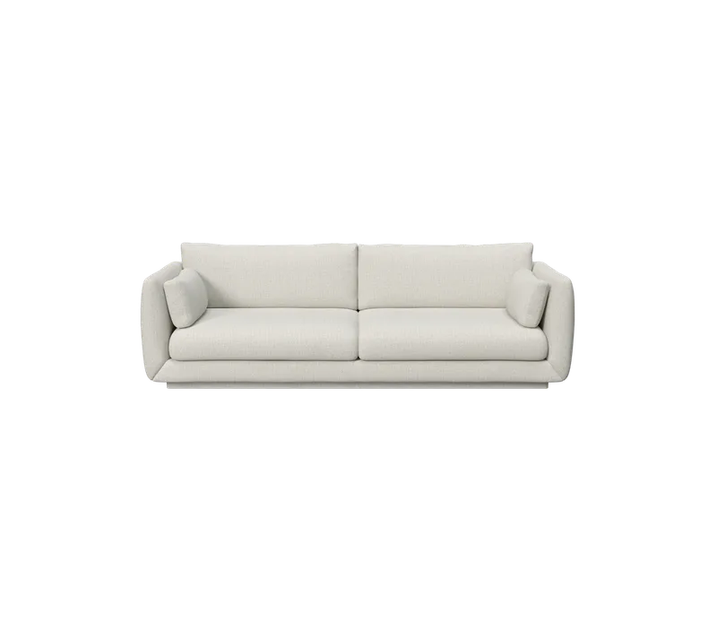 Bloom 3-seater sofa w/plinth von Cane-line in Sand, Lola – Produktfoto