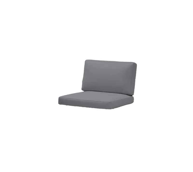 Connect lounge chair, Cushion set by Cane-line in Grey, Natté w/QuickDry & Airflow – product photo 2 of 2