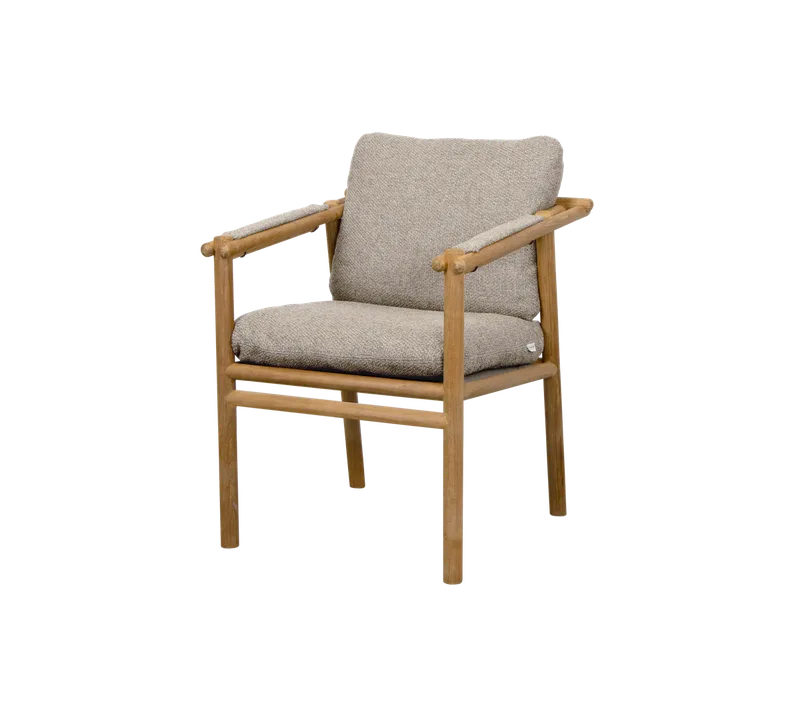 Sticks armchair de Cane-line en Teak, Light brown, Rise w/QuickDry & Airflow – photo du produit