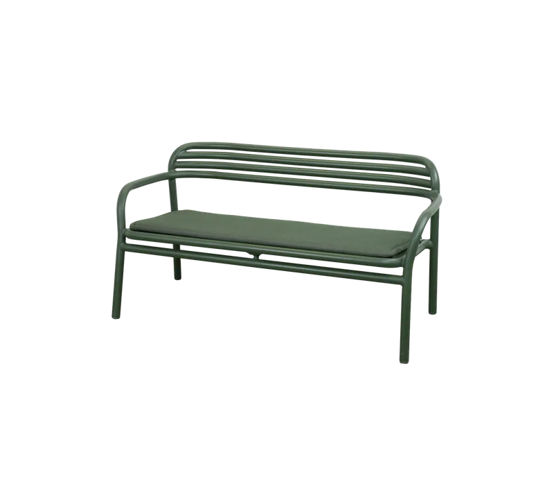 Bliss sofa von Cane-line in Dark green, aluminium, Light green, Delight w/QuickDry & Airflow – Produktfoto