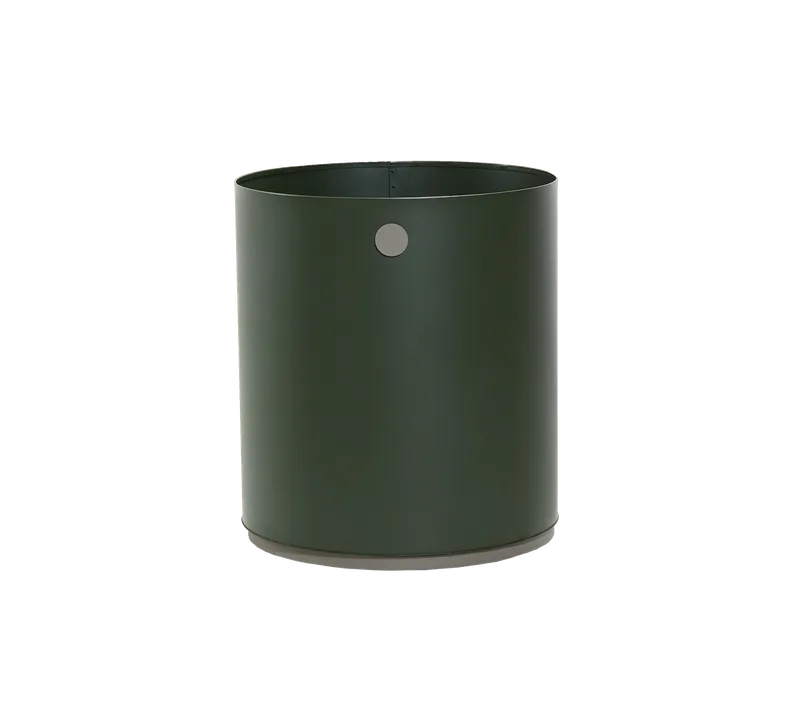 Grow planter, medium van Cane-line in Dark green/taupe, aluminium – productfoto
