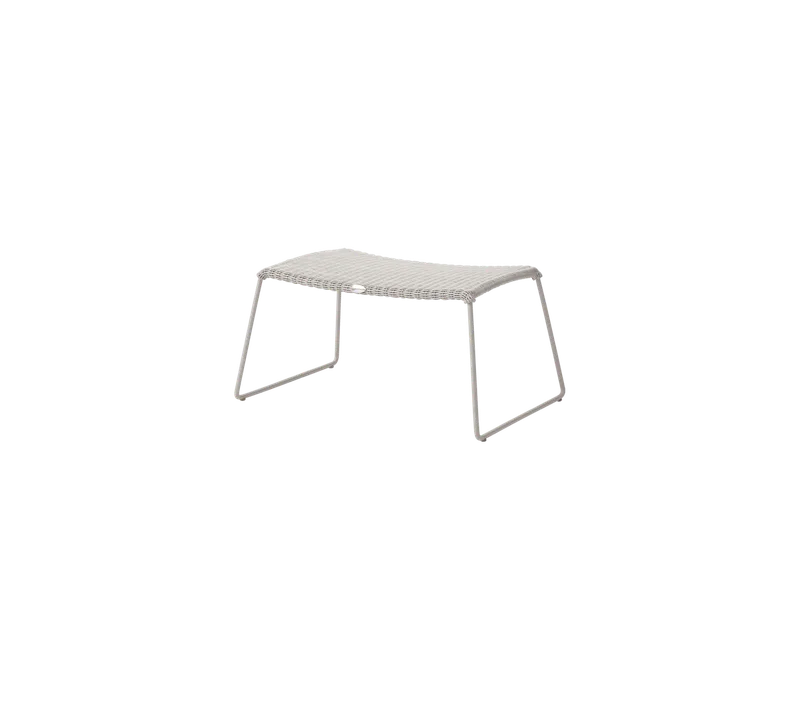 Breeze footstool van Cane-line in Sand, small round Weave – productfoto