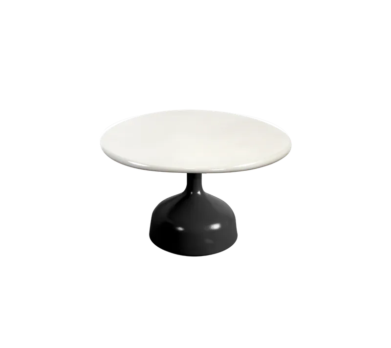 Glaze coffee table, large by Cane-line in Lava grey, semi glossy aluminium, Sand, lava stone glazed – product photo