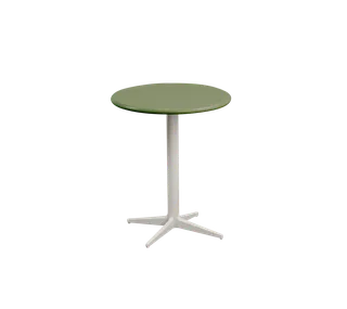 Drop café table dia. 45 cm de Cane-line en Sand, Aluminium, Olive green, semi glossy aluminium – photo du produit 2 sur 2