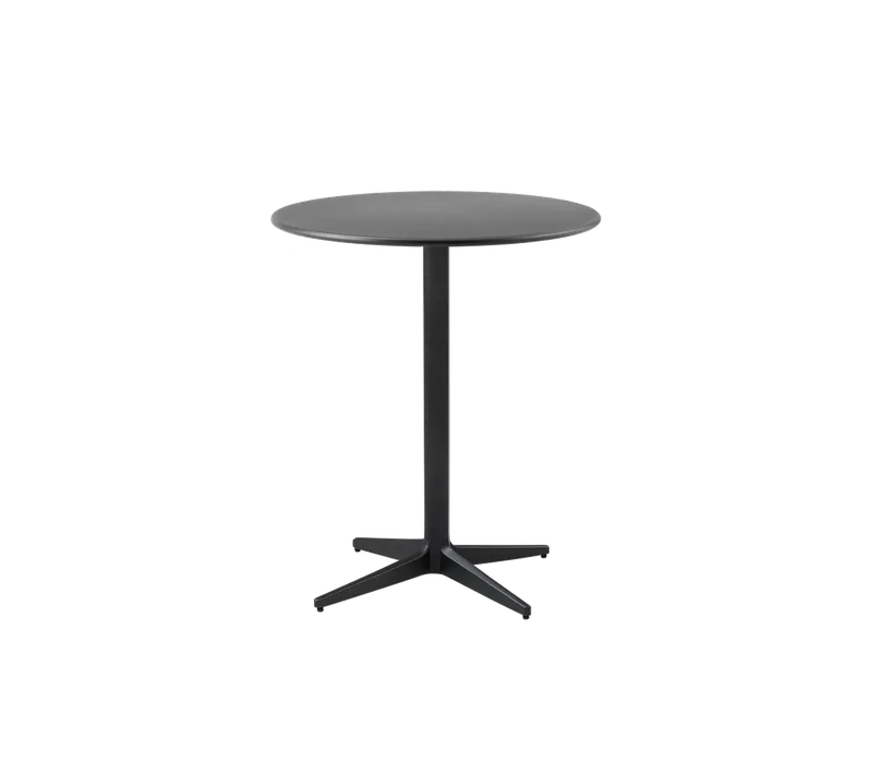Drop café table dia. 60 cm by Cane-line in Lava grey, aluminium, Lava grey, aluminium – product photo