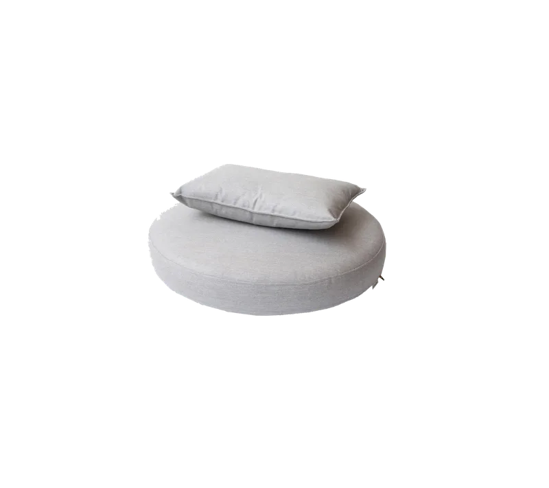 Kingston sunchair, Cushion set van Cane-line in Light grey, Natté w/QuickDry & Airflow – productfoto