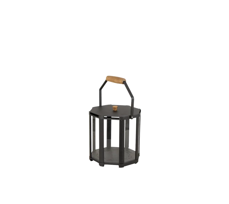Lightlux lantern, mini van Cane-line in Lava grey, aluminium, Geen – productfoto