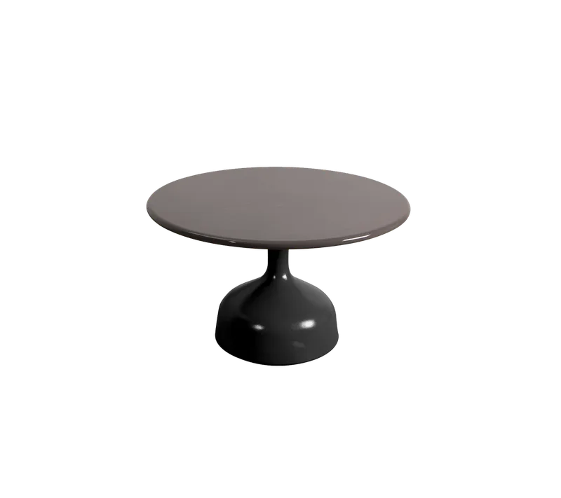 Glaze coffee table, large by Cane-line in Lava grey, semi glossy aluminium, Taupe, lava stone glazed – product photo