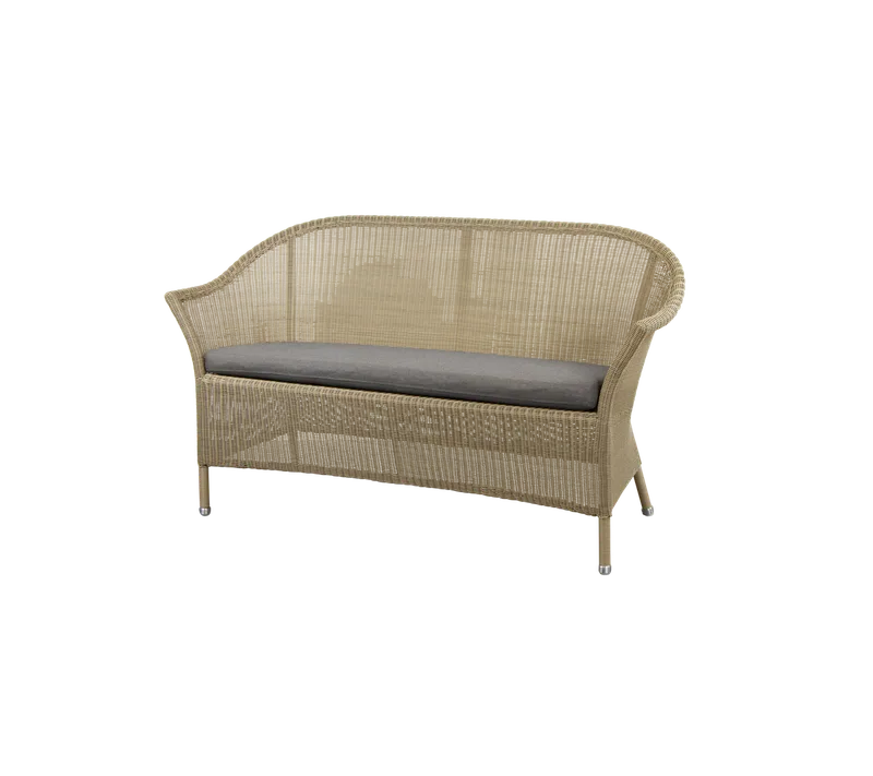 Lansing 2-seater sofa by Cane-line in Natural, small round Weave, Taupe, Natté, None – product photo