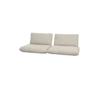 Sticks 2-seater sofa, Cushion set van Cane-line in Desert sand, Rise w/QuickDry & Airflow – productfoto 2 van 2