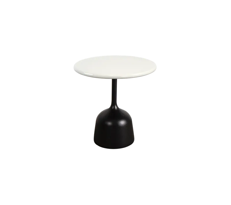 Glaze coffee table, small de Cane-line en Lava grey, semi glossy aluminium, Sand, lava stone glazed – photo du produit