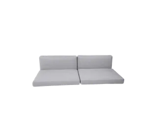 Chester 3-seater sofa, Cushion set van Cane-line in Light grey, Natté w/QuickDry & Airflow – productfoto 2 van 2