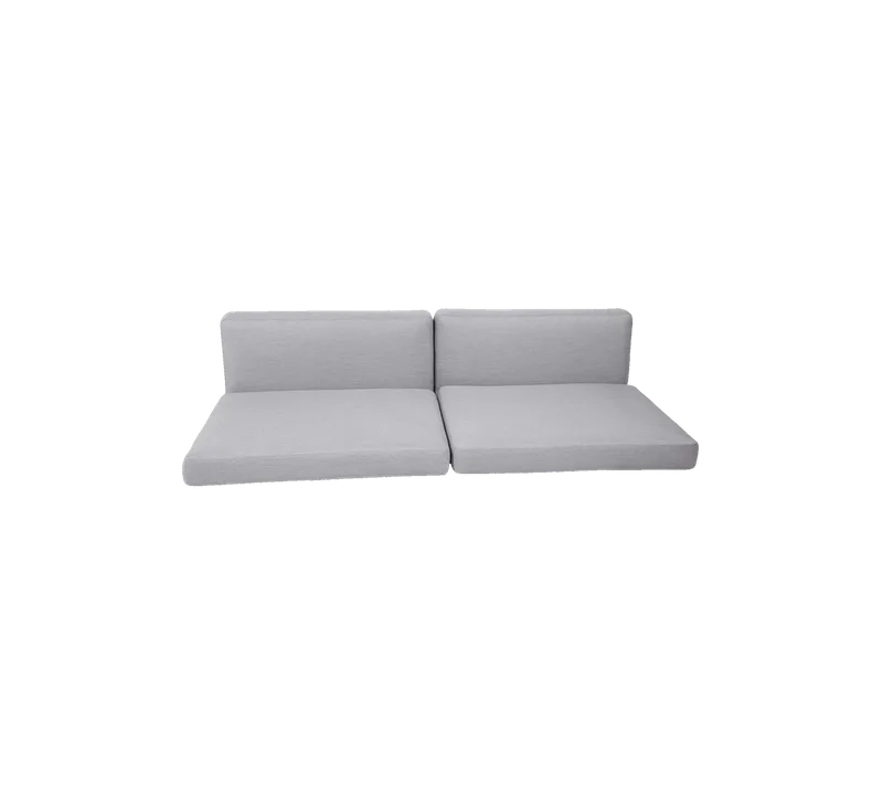 Chester 3-seater sofa, Cushion set van Cane-line in Light grey, Natté w/QuickDry & Airflow – productfoto 2 van 2