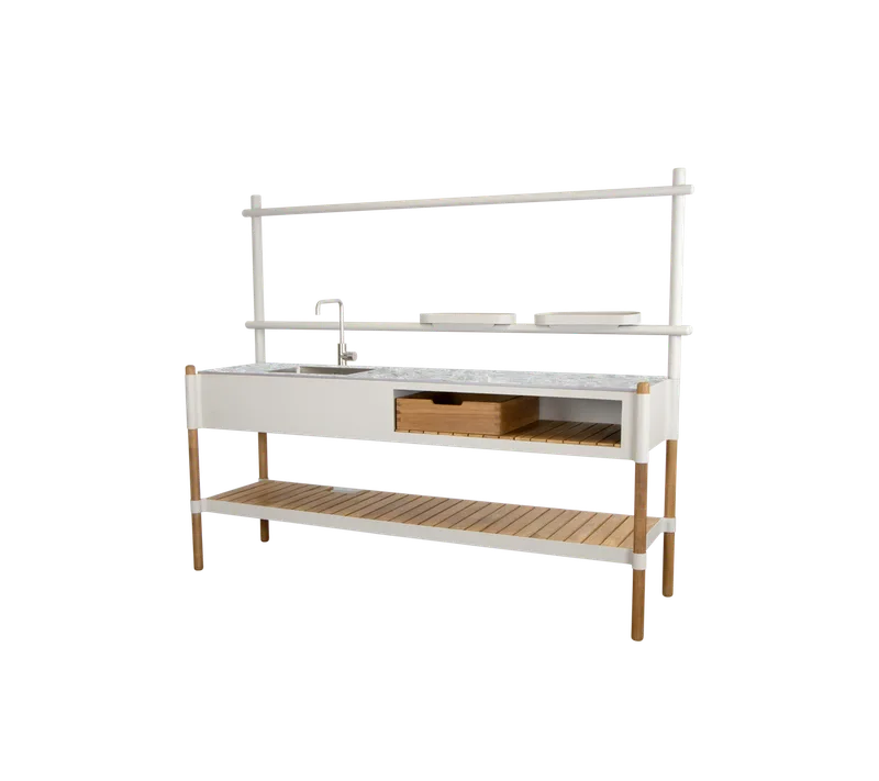 Sticks kitchen module storage box von Cane-line in Teak – Produktfoto 1 von 2