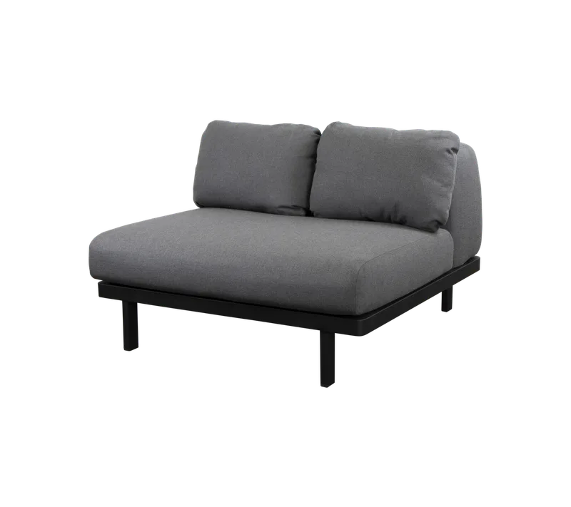 Space single module de Cane-line en Grey, AirTouch w/QuickDry & Airflow, Grey, AirTouch w/QuickDry & Airflow – photo du produit