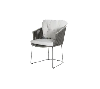 Moments chair by Cane-line in Grey, string open Soft Rope, Light brown, Wove – product photo 2 of 2