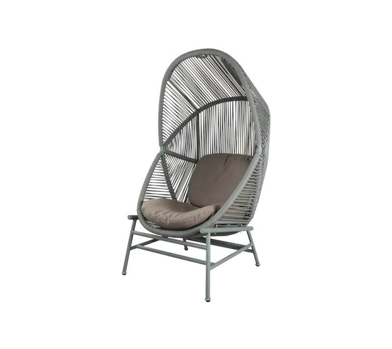 Hive chair de Cane-line en Dusty green, small round core Weave, Dusty green, aluminium, Taupe, AirTouch w/QuickDry & Airflow – photo du produit