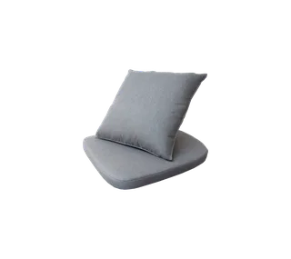 Moments chair, Cushion set de Cane-line en Grey, Natté - – photo du produit 2 sur 2