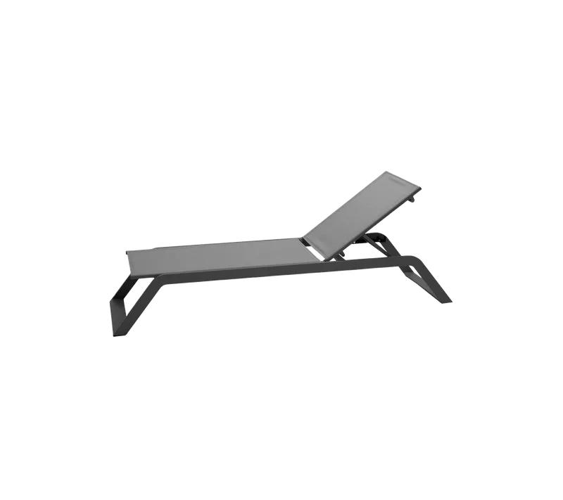 Siesta sunbed van Cane-line in Grey, aluminium, Geen – productfoto 2 van 2