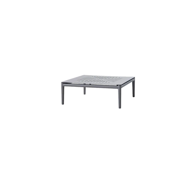 Conic coffee table van Cane-line in Light grey, aluminium – productfoto