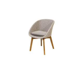 Peacock chair by Cane-line in Sand, medium flat Soft Rope w/teak, Light brown, Rise – product photo 2 of 2