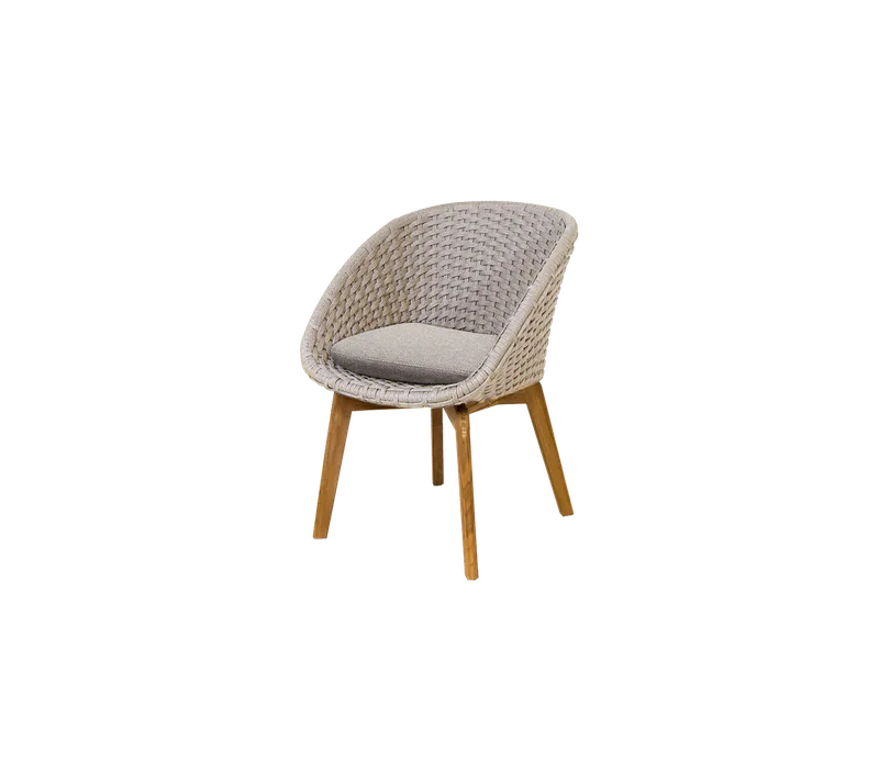 Peacock chair by Cane-line in Sand, medium flat Soft Rope w/teak, Light brown, Rise – product photo 2 of 2