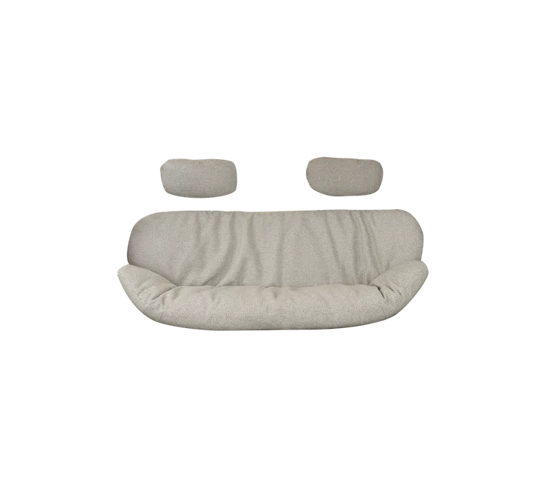 Hive 2-seater sofa, Cushion set by Cane-line in Desert sand, Rise w/QuickDry & Airflow – product photo 3 of 3