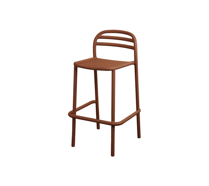 Bliss bar chair de Cane-line en Desert red, aluminium, Aucun – photo du produit