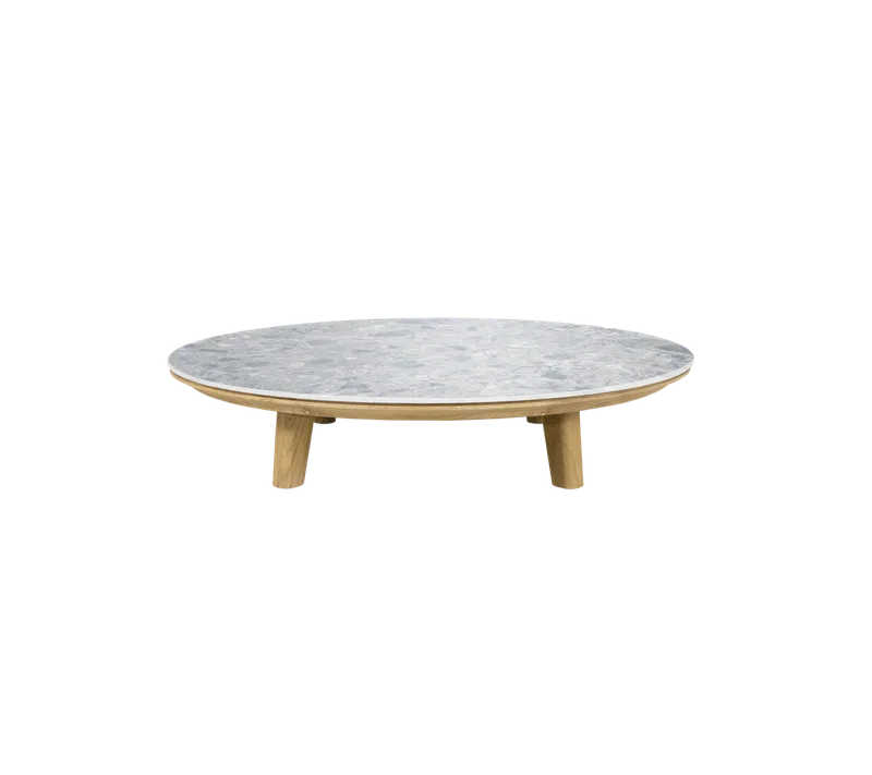 Aspect coffee table, dia. 144 cm by Cane-line in Teak, Multi colour, ceramic – product photo