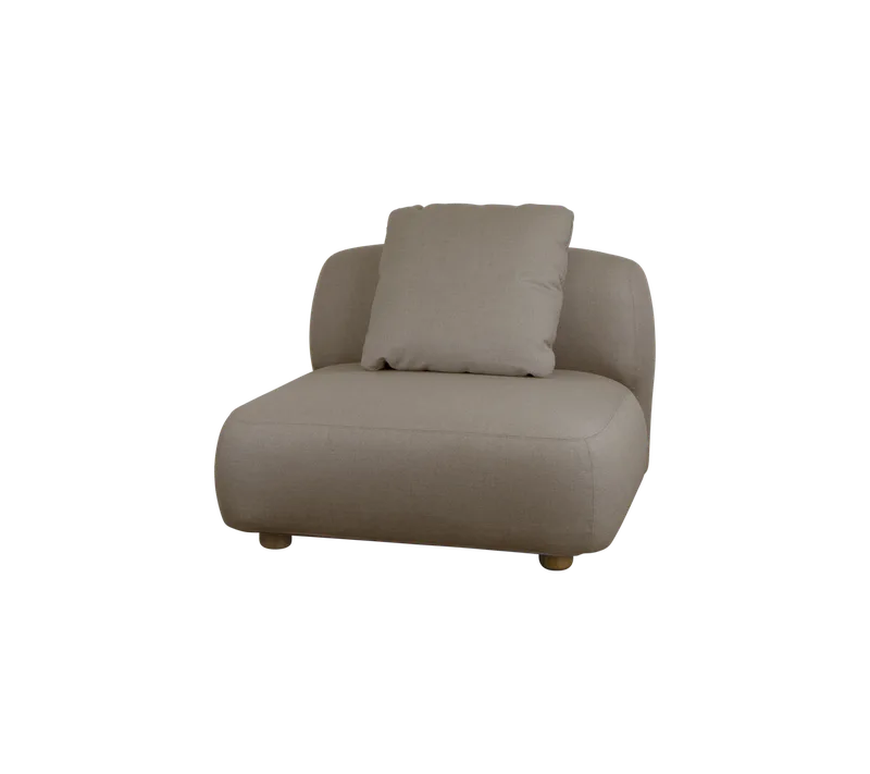 Capture single module van Cane-line in Taupe, AirTouch w/QuickDry & Airflow – productfoto
