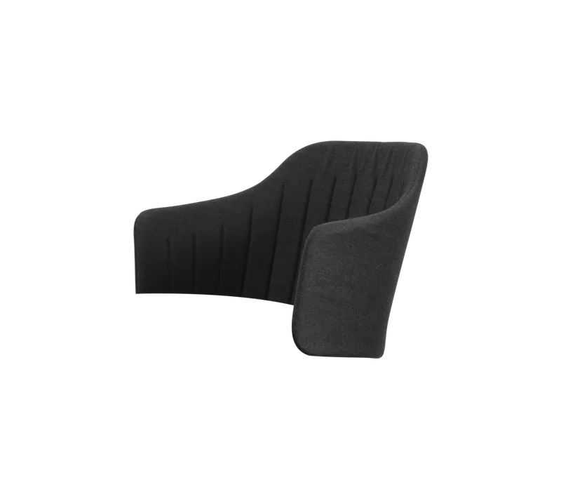 Choice chair back cushion, outdoor van Cane-line in Black, Natté w/QuickDry & Airflow – productfoto
