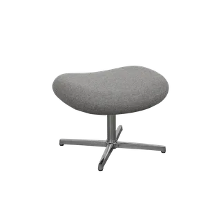 Pace footstool by Cane-line in Light grey, Zen, Polished, aluminium – product photo 2 of 2