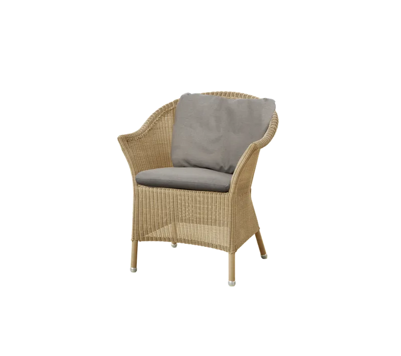 Lansing armchair, Back cushion by Cane-line in Taupe, Natté – product photo 1 of 2