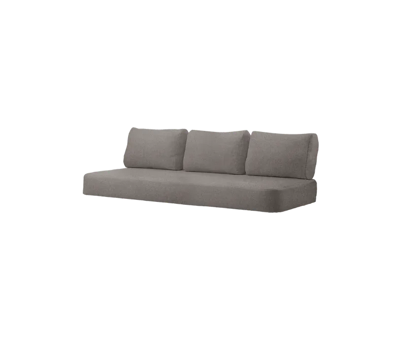 Sense 3-seater sofa, Cushion set by Cane-line in Light brown, Essence – product photo