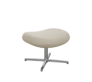 Pace footstool van Cane-line in Desert sand Rise, Polished, aluminium – productfoto 2 van 2