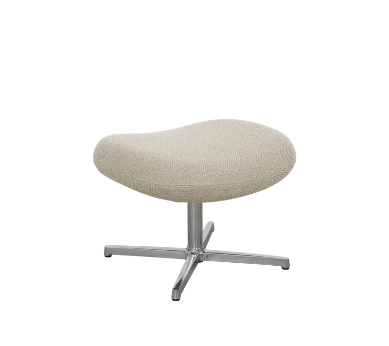 Pace footstool van Cane-line in Desert sand Rise, Polished, aluminium – productfoto 2 van 2