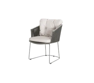 Moments chair by Cane-line in Grey, string open Soft Rope, Sand, Natté – product photo 2 of 2